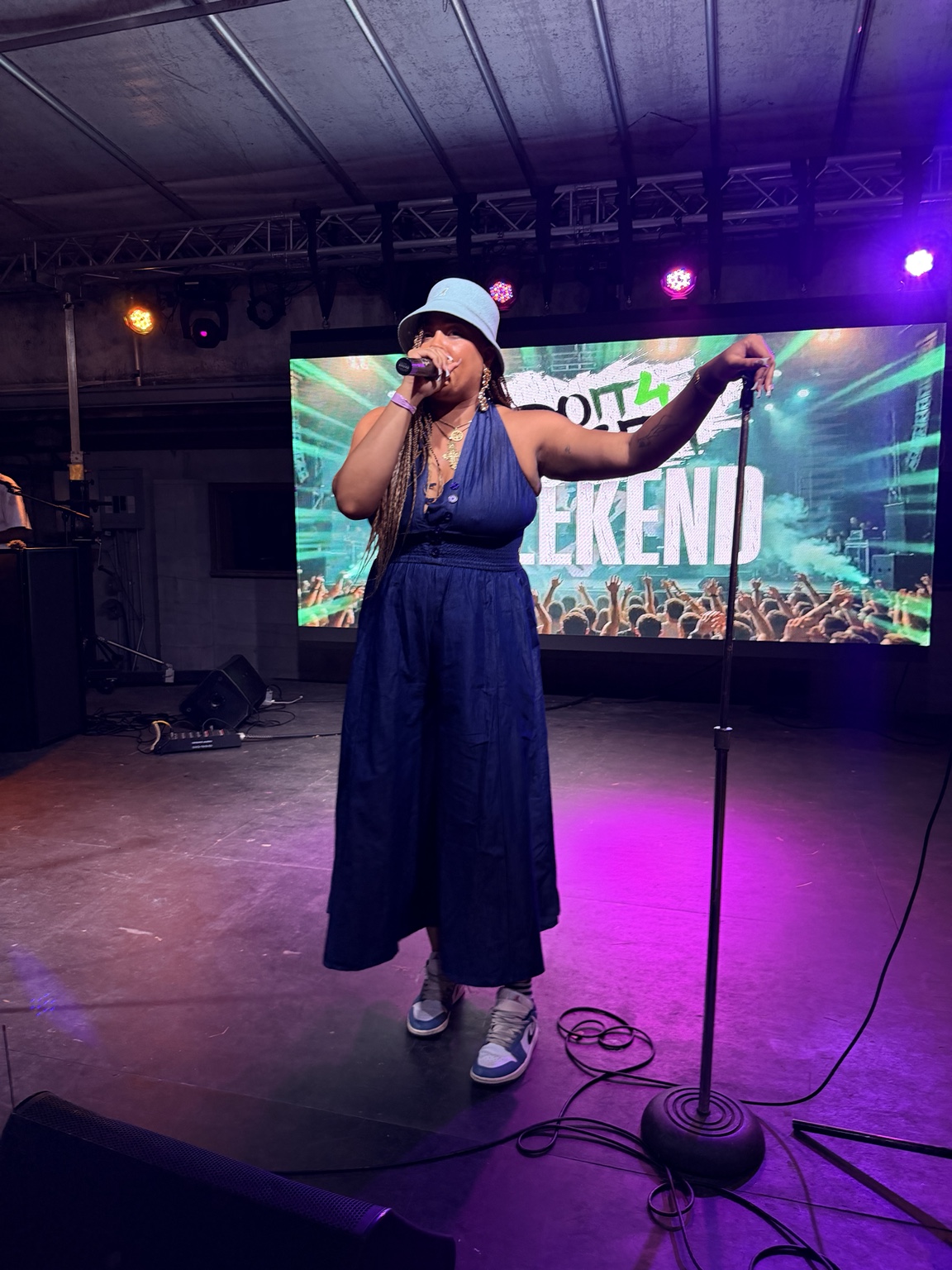 Reebaby performs on the Heartwood Soundstage during the #iDoit4mycity Festival.